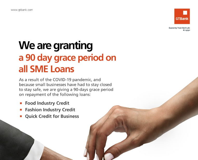 GTBank Suspends Repayment on SME Loan Plan for 3 Months