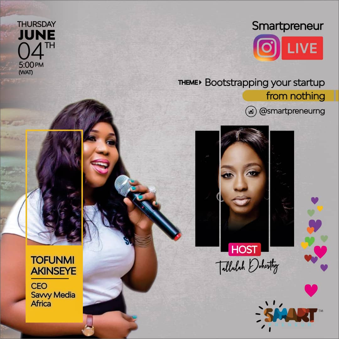 5 TIPS TO BOOTSTRAP YOUR STARTUP FROM NOTHING BY TOFUNMI AKINSEYE