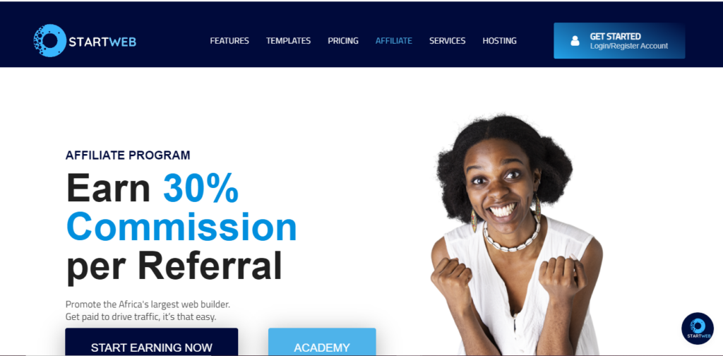 STARTWEB AFFILIATE PAGE