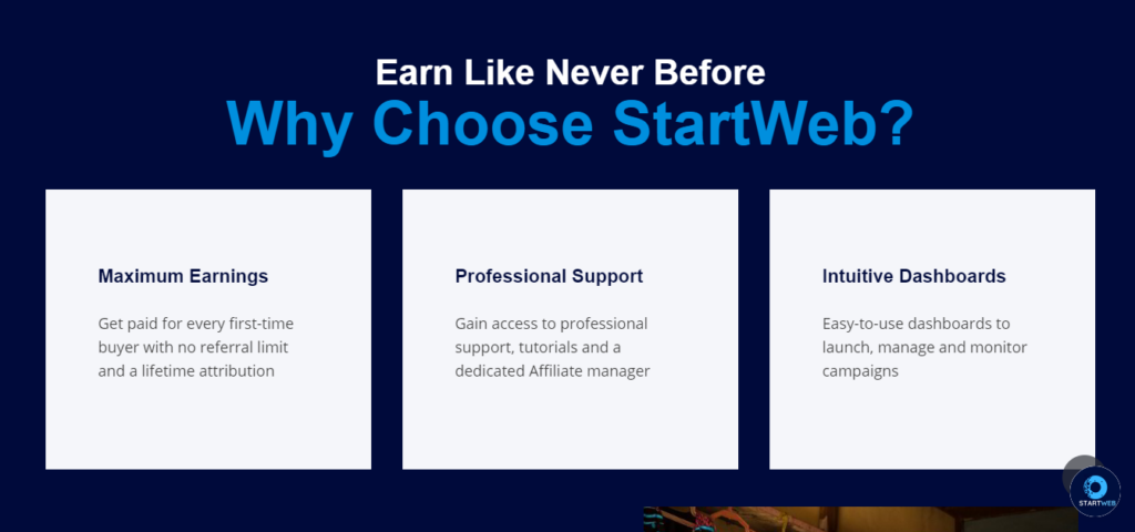 STARTWEB AFFILIATE PAGE