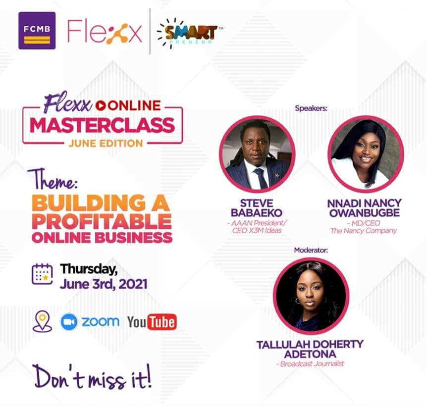 Smartpreneur, FCMB Flexx to hold online business masterclass