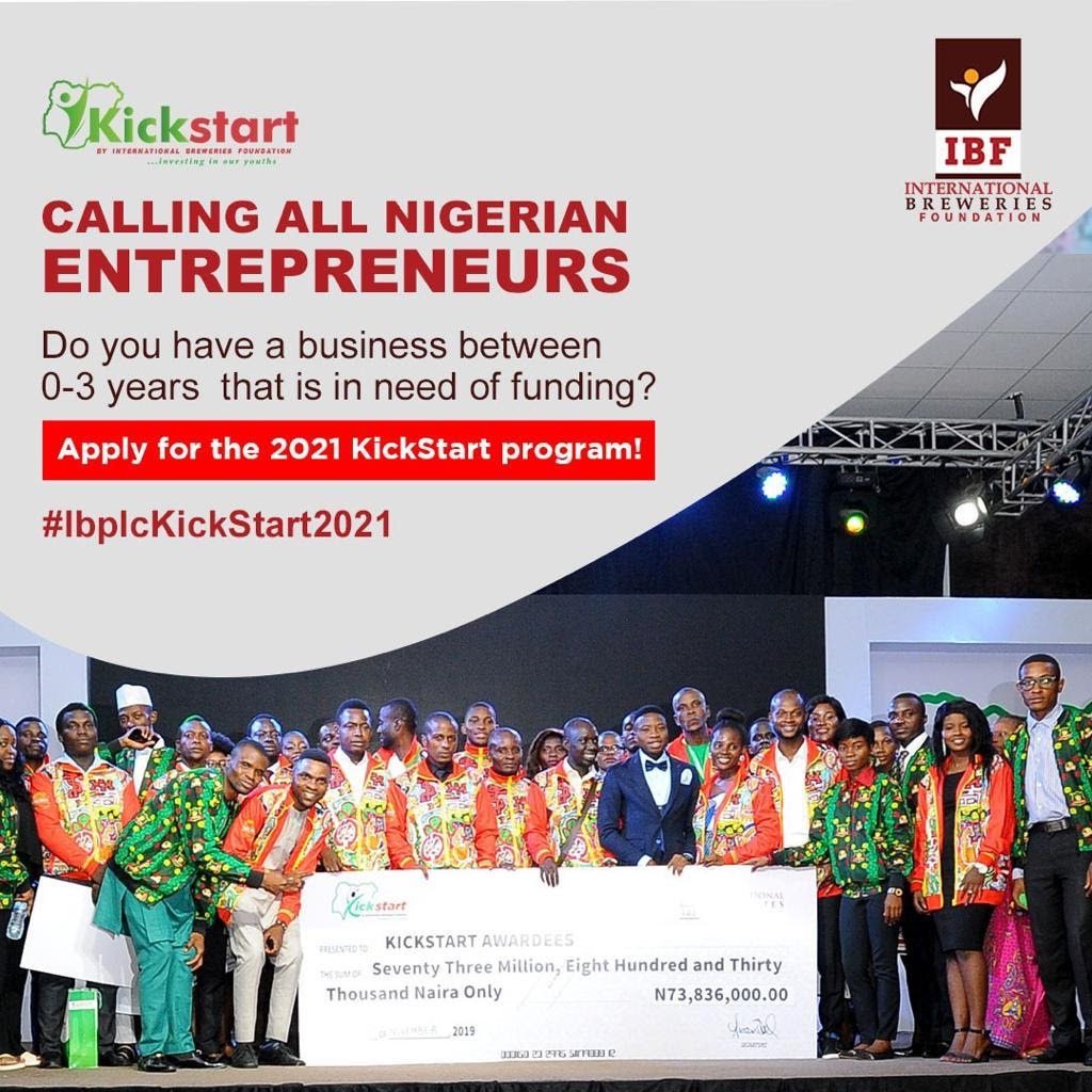 2021 Kickstart: International Breweries Plc Calls for Application from Young Nigerian Entrepreneurs