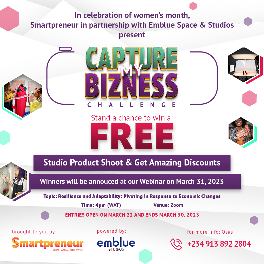 Win Free Product Shoot In the #CaptureMyBusiness Challenge