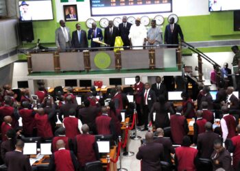Nigerian Stock market NGX trading floor investment hub