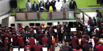 Nigerian Stock market NGX trading floor investment hub