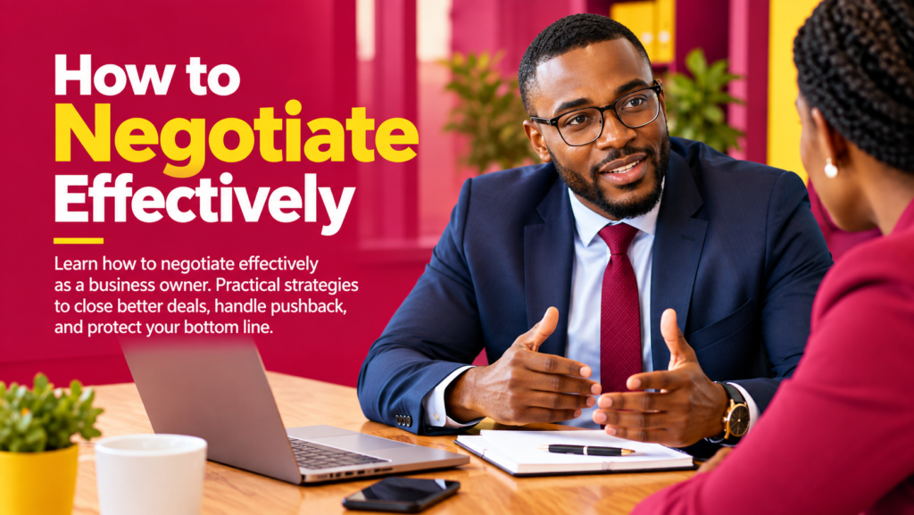 How to Negotiate Effectively as a Business Owner